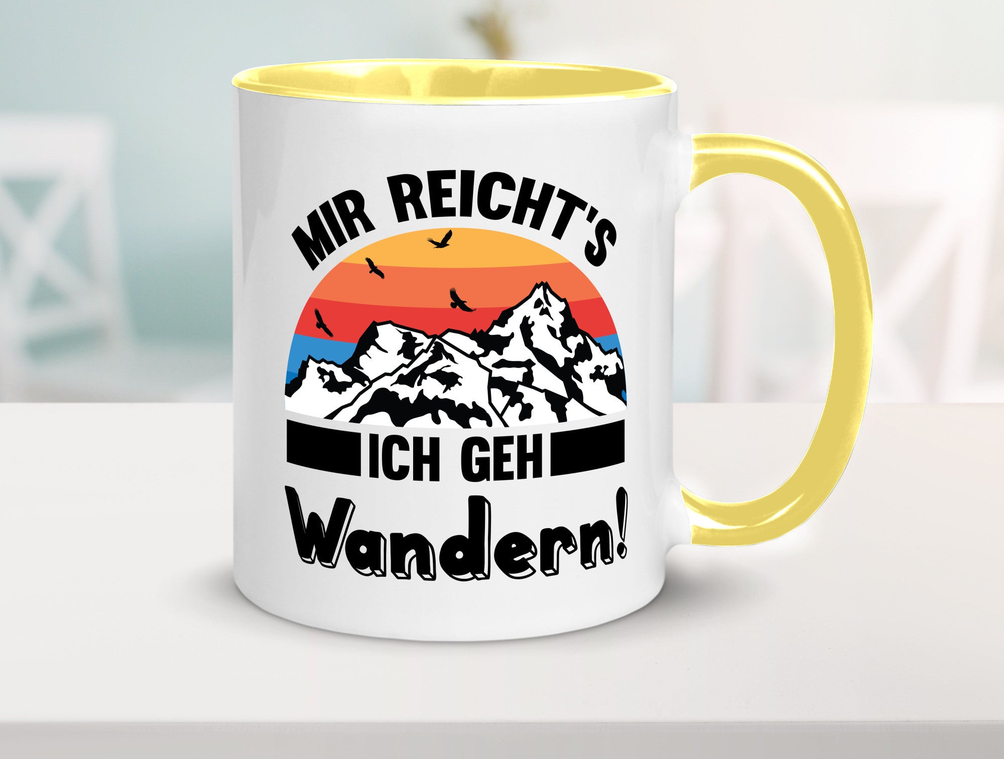 Mir reichts ich geh Wandern | Berge Laufen Natur Humor Geschenkidee Tasse
