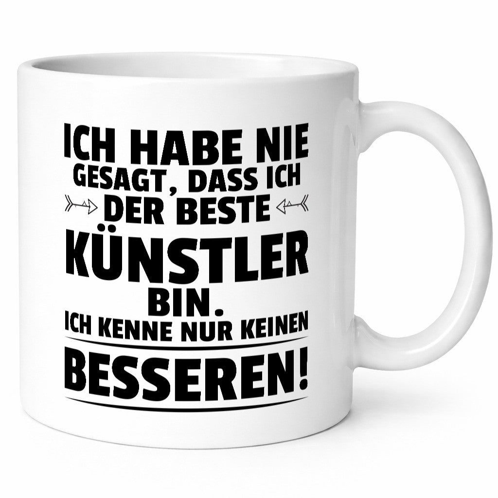 Der Beste Künstler | Spruch lustig Kunst Humor Geschenkidee Geschenk Tasse