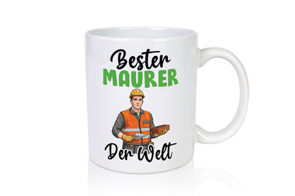 Bester Maurer | Bau Handwerker v2 Humor Geschenkidee Tasse
