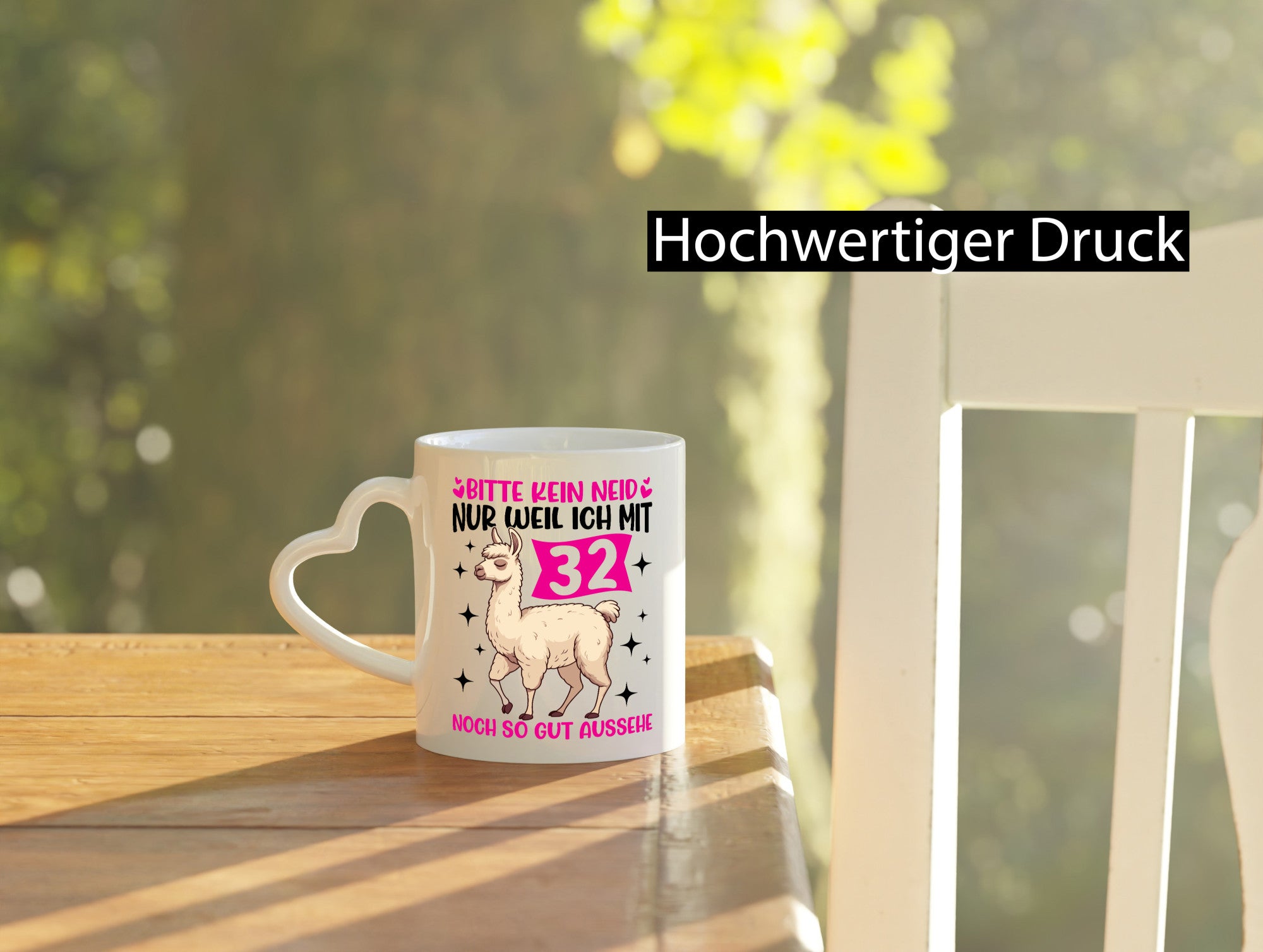 32. Geburtstag | 32 Jahre Lama gut aussehen Humor Geschenkidee Tasse