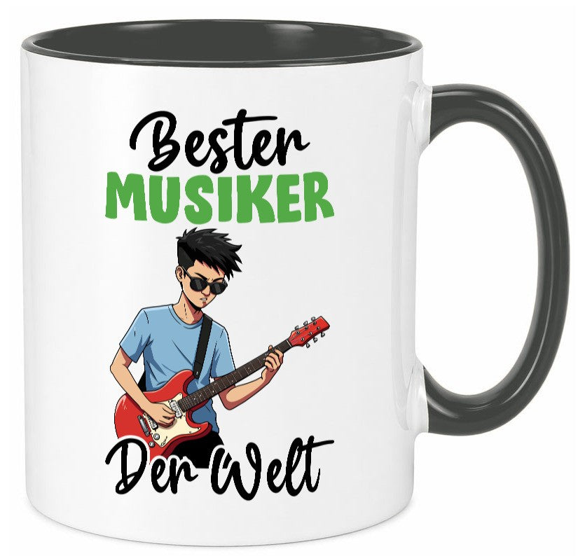 Bester Musiker | Musik Musikant v2 lustig Humor Geschenkidee Geschenk Tasse