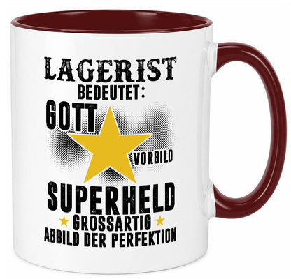 Bedeutung von Lagerist | Lageristen Lager Arbeiter lustig Arbeit Kollegen Büro Tasse