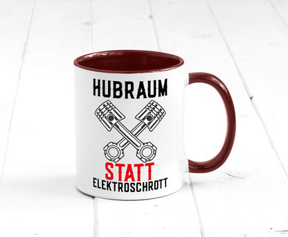 Hubraum statt Elektroschrott | Autofan Verbrennungsmotor Geschenk Humor
