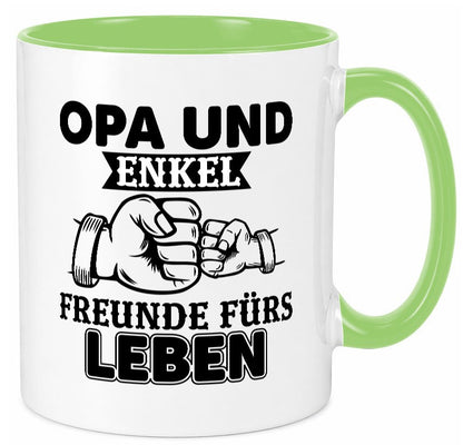 Opa und Enkel Freunde fürs Leben | Großvater Geschenkidee Familie Humor Tasse