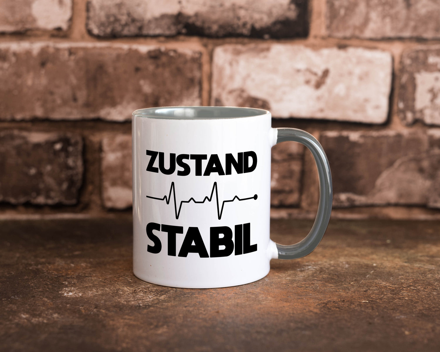Zustand Stabil | Herzschlag Heartbeat lustiger Spruch Geschenk Humor