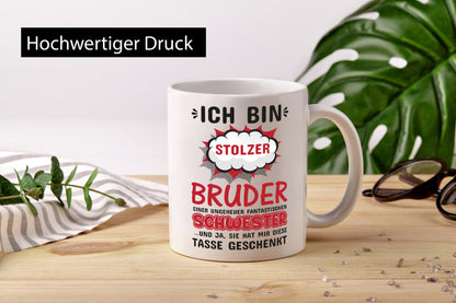 Stolzer Bruder | fantastische Schwester Geschwister lustig Humor Geschenkidee