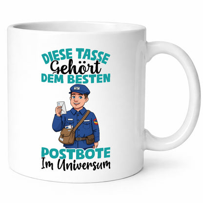 Im Universum: Postbote | Beruf Post Briefträger Humor Arbeit Kollegen Büro