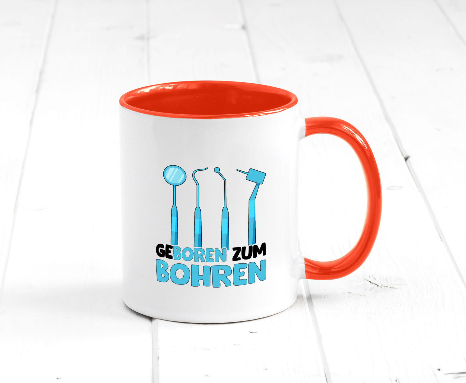 Geboren zum Bohren | Zahnarzthelferin Zahnarzt lustiger Spruch Geschenk Humor
