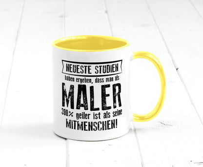Neuste Studien: Maler | Malerei lustig Humor Geschenkidee Geschenk Tasse