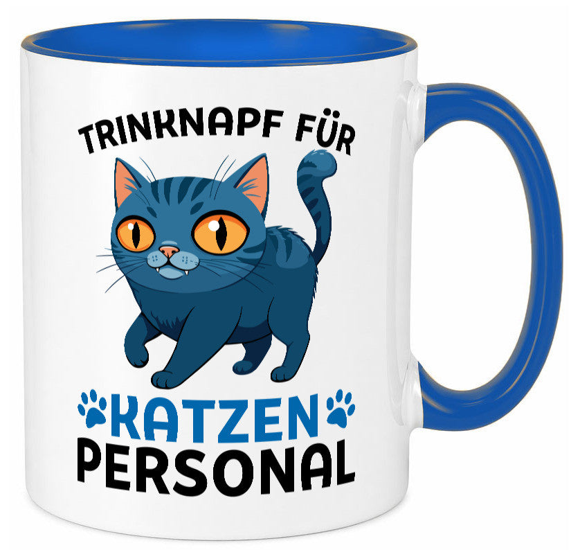Katzen Personal | Katzenbesitzer Tasse Katze Humor vl2 Tierliebhaber