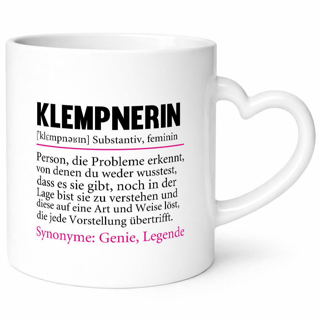 Klempnerin | Spruch lustig Klempnerinnen Beruf Arbeit Kollegen Büro Geschenk