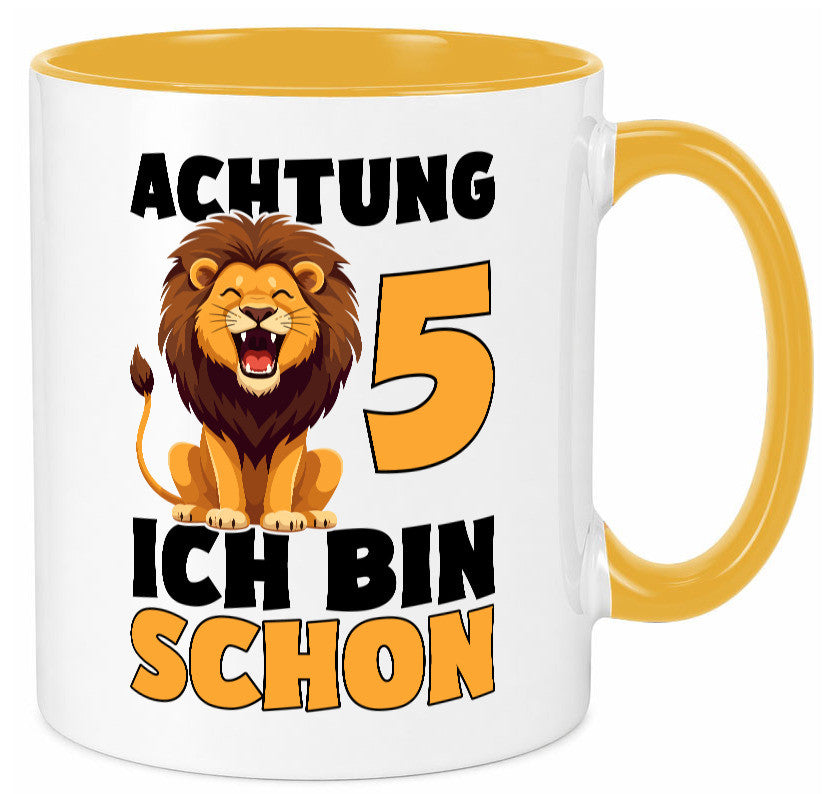 5. Geburtstag | 5 Jahre Löwe Geschenkidee Humor Tasse