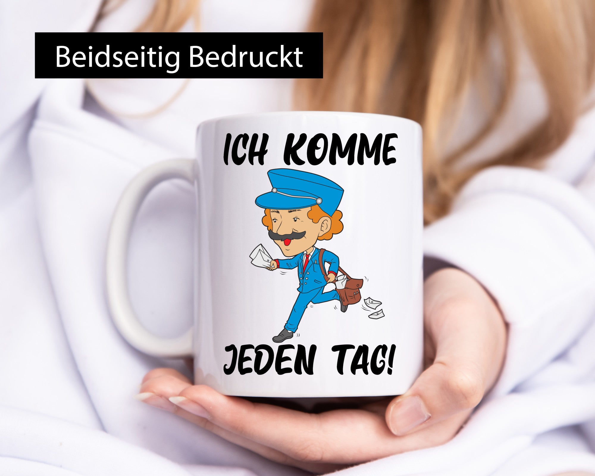 Ich komme jeden Tag | Postbote Briefträger Paketdienst Geschenk Humor