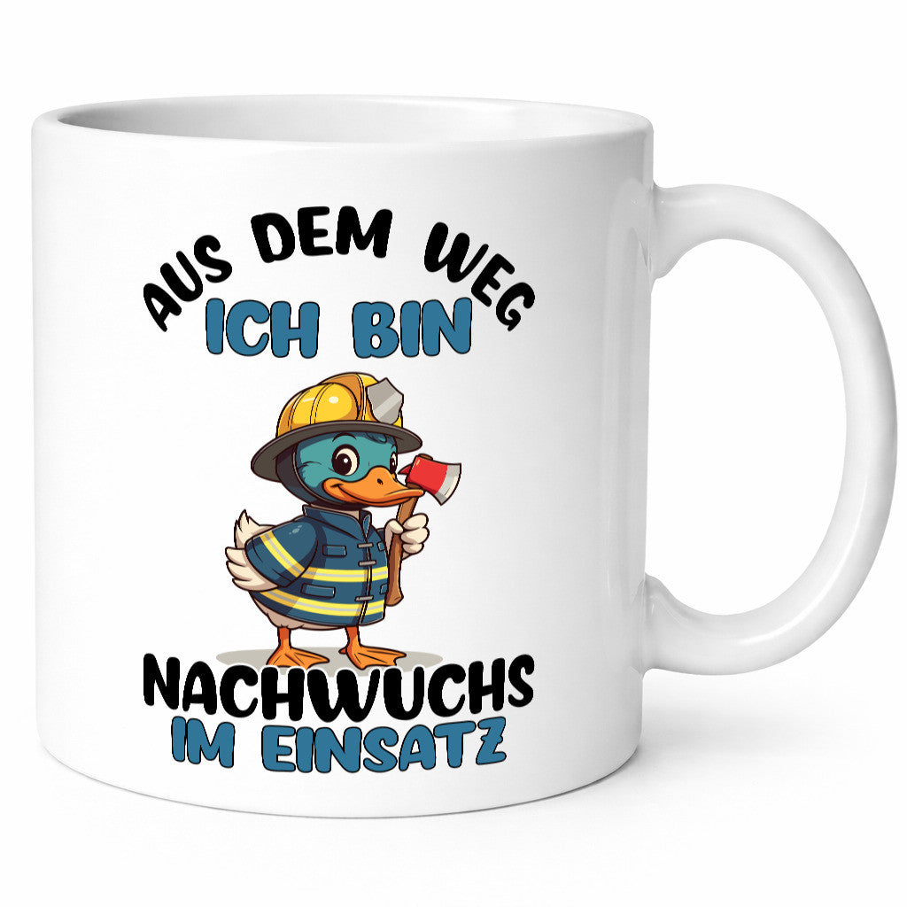 THW nachwuchs | Technische Hilfe Hilfswerk aus dem weg Geschenkidee Humor Tasse