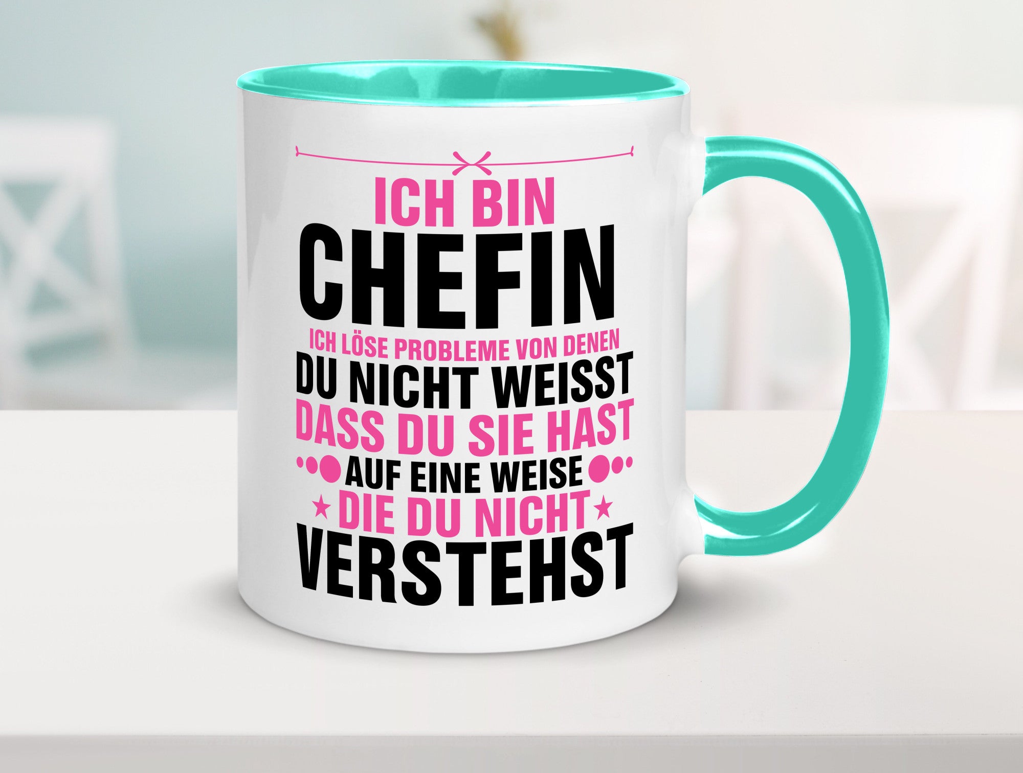 Löse Probleme: Chefin | Führungskraft Vorgesetzte lustiger Spruch Geschenk