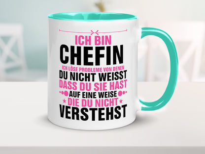 Löse Probleme: Chefin | Führungskraft Vorgesetzte lustiger Spruch Geschenk