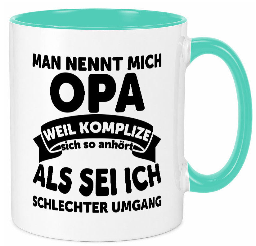 Nenn mich Opa, Komplize schlechter Umgang | Opa Witz Geschenk Familie