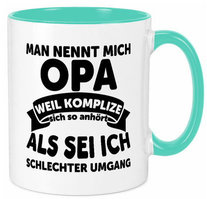 Nenn mich Opa, Komplize schlechter Umgang | Opa Witz Geschenk Familie