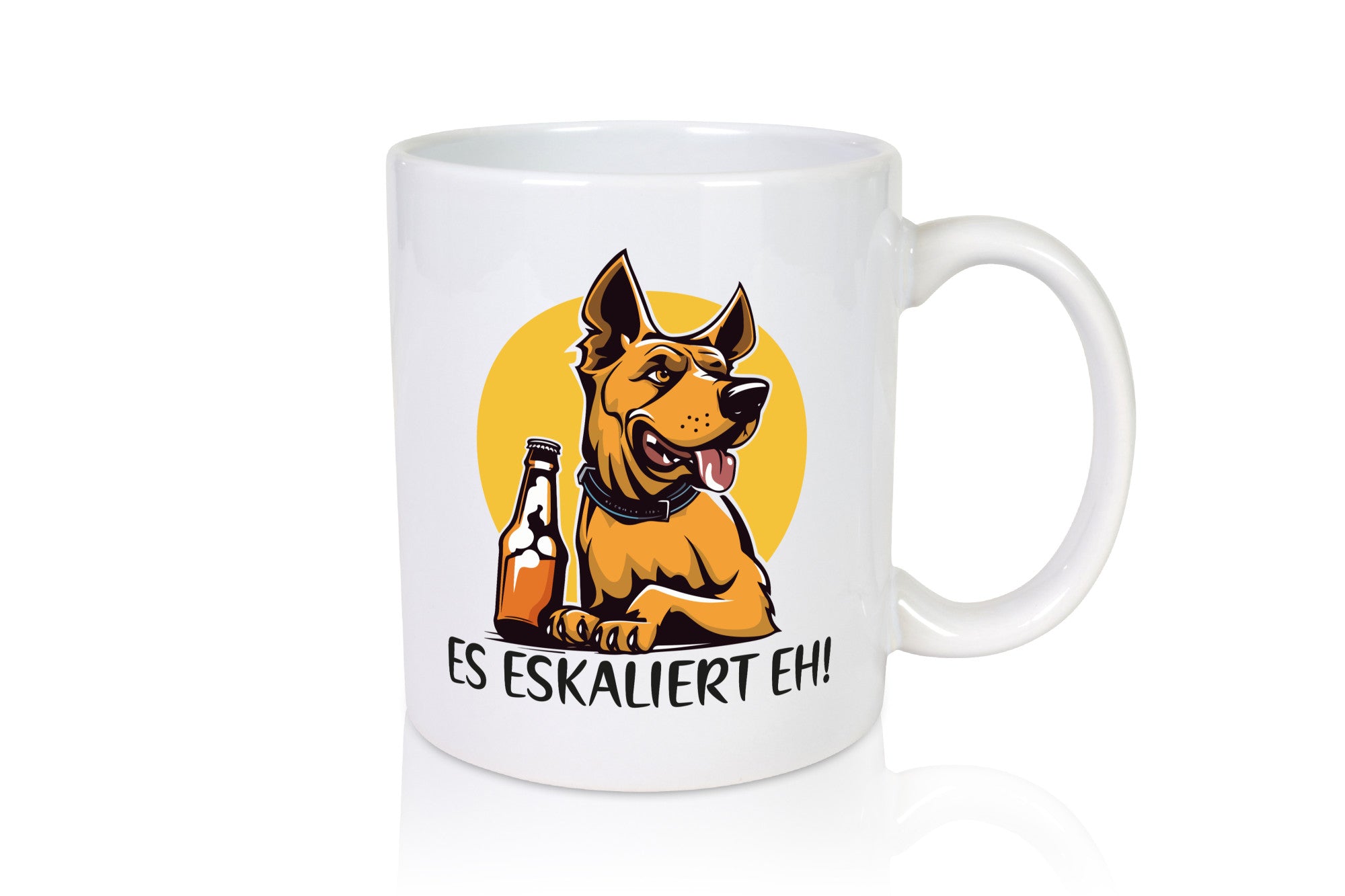 Es Eskaliert eh! | Hund Bier Hundeliebhaber Geschenkidee Tierliebhaber Humor
