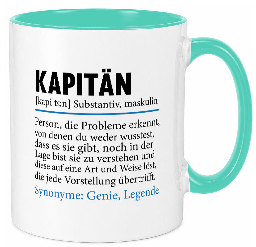 Kapitän | Spruch lustig Schiffskapitän Schiff Geschenk Humor Geschenkidee