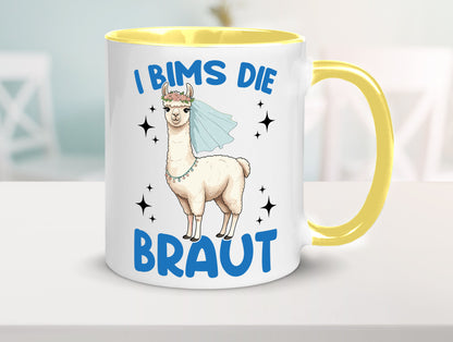 I Bims die Braut | Lama JGA Hochzeit lustig Humor Geschenkidee Geschenk Tasse