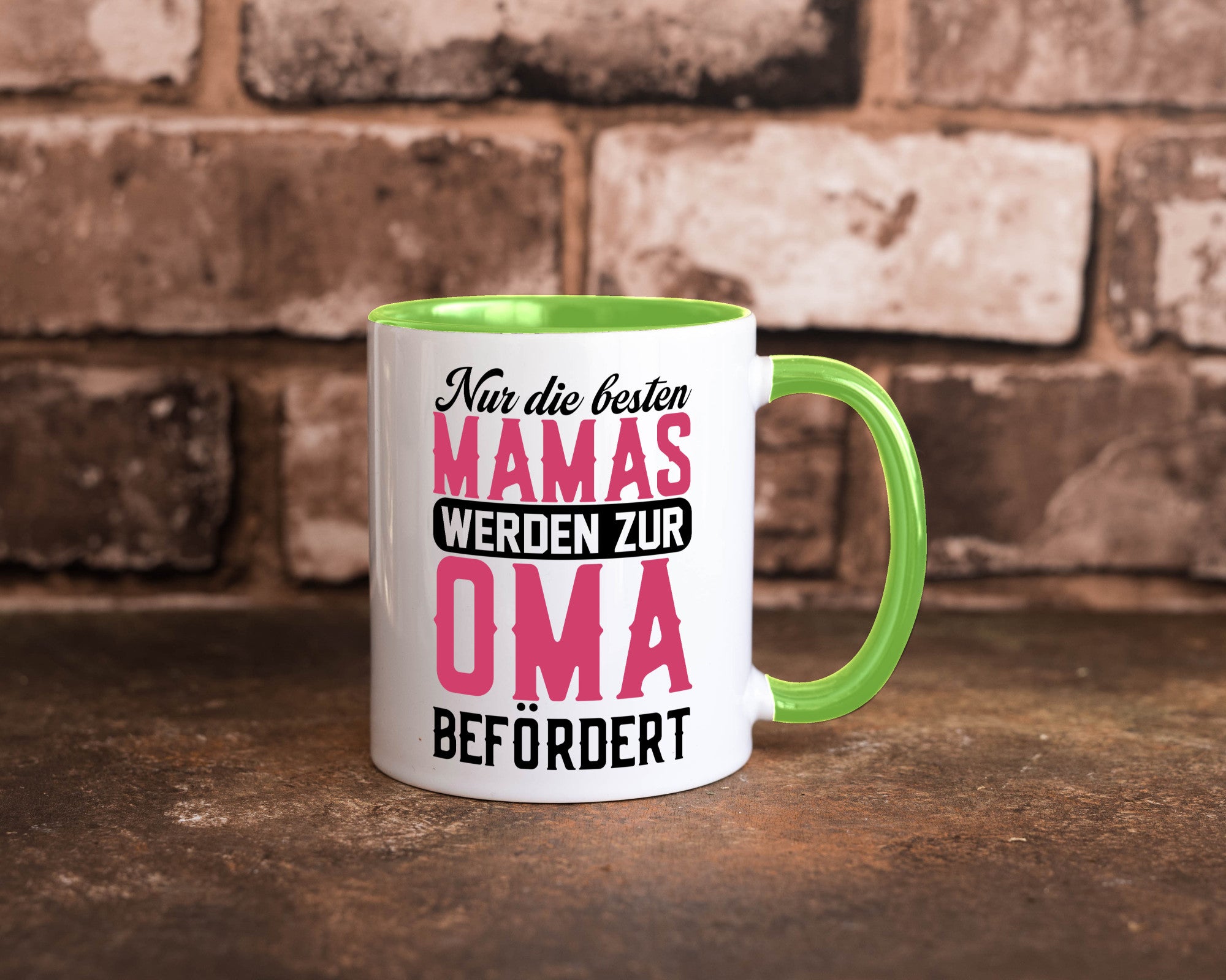 Beste Mama wird zur Oma befördert | Großmutter lustiger Spruch Geschenk Familie