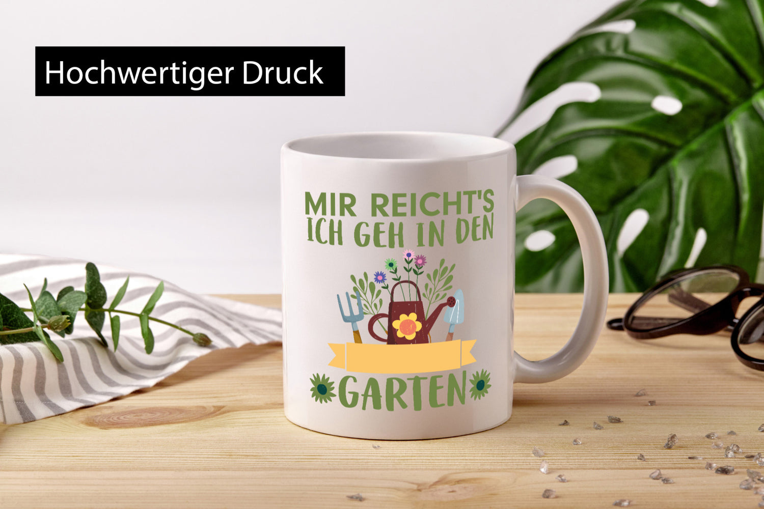 Ich geh in den Garten | Gärtner Tasse Gartenarbeit Humor Arbeit Kollegen Büro