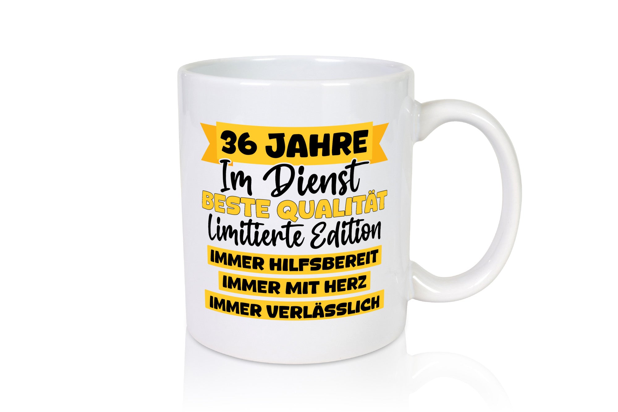 36 Jahre im Dienst | Jubiläum Arbeit v8 lustiger Spruch Geschenk Kollegen Büro
