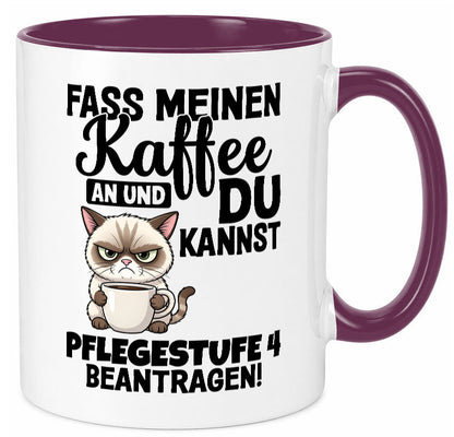 Fass meinen Kaffee an | Pflegestufe 4 Krankenschwester v3 Geschenkidee Humor