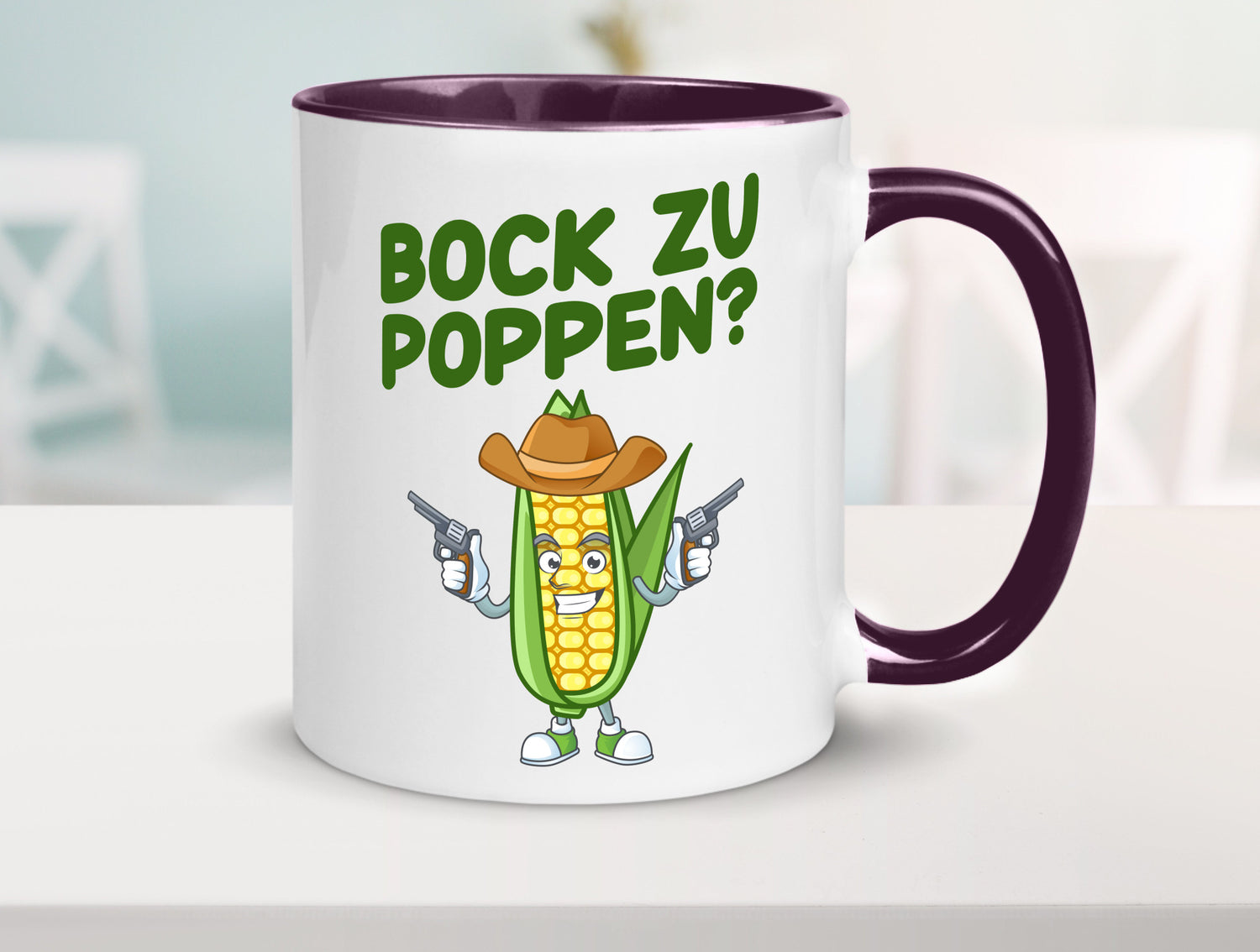 Bock auf Poppen | Mais Lustig Geschenk Humor Geschenkidee lustiger Spruch Tasse