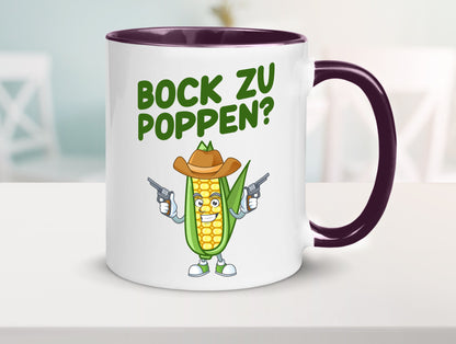 Bock auf Poppen | Mais Lustig Geschenk Humor Geschenkidee lustiger Spruch Tasse