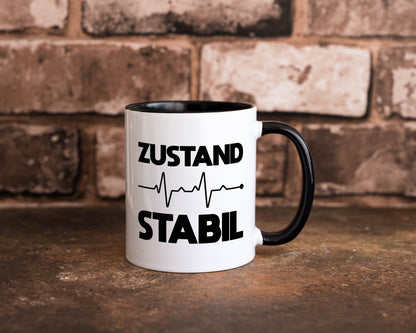 Zustand Stabil | Herzschlag Heartbeat lustiger Spruch Geschenk Humor