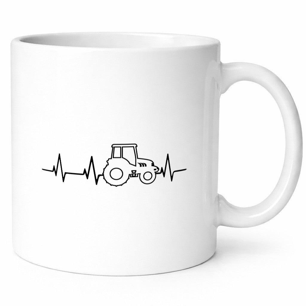 Trekker Herzschlag | Traktor Bauernhof Bauer Humor Geschenkidee Tasse