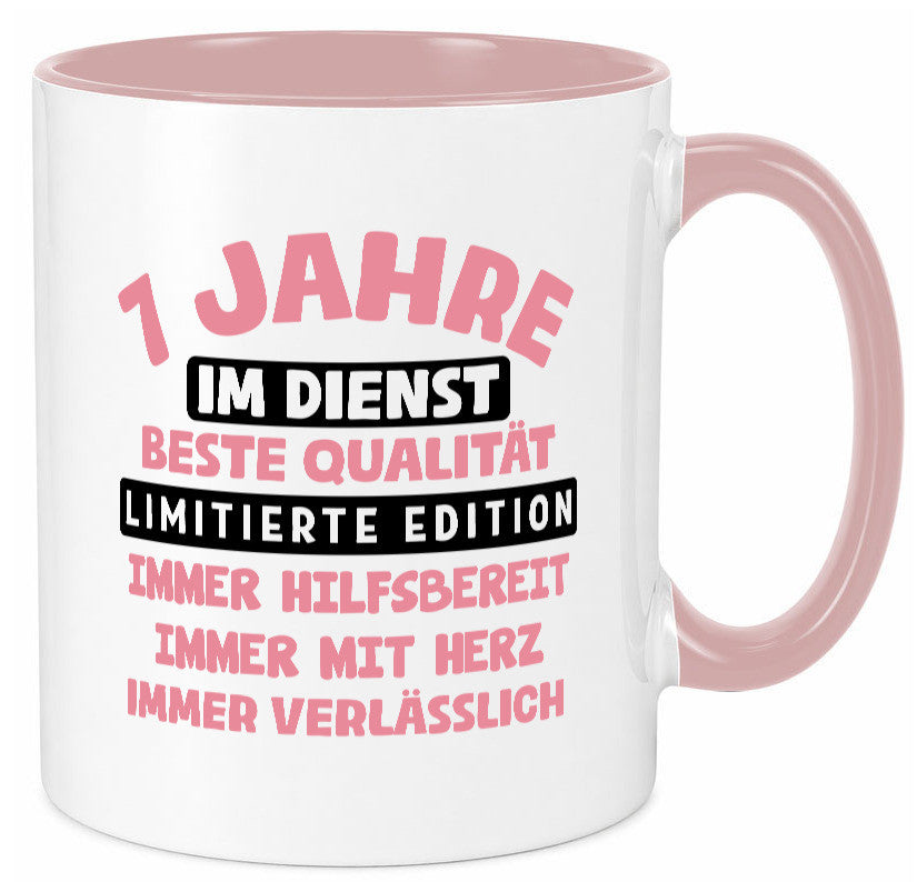 7 Jahre im Dienst | Jubiläum Arbeit v11 lustiger Spruch Geschenk Kollegen Büro