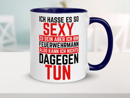 Sexy Feuerwehrmann | Helden Flammen Brandeinsatz lustig Humor Geschenkidee
