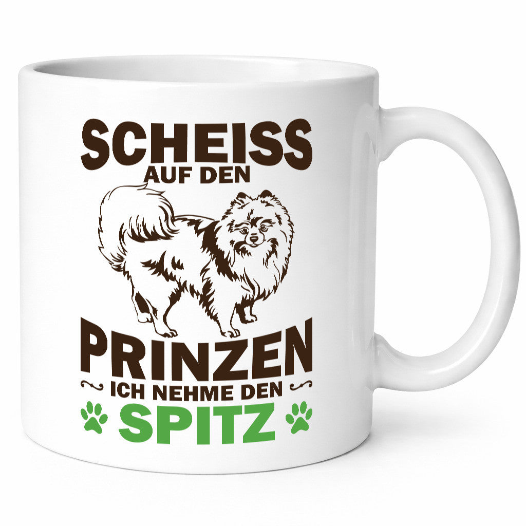 Scheiss auf den Prinzen ich nehme Spitz | Hund Humor Tierliebhaber Geschenkidee
