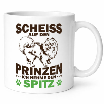 Scheiss auf den Prinzen ich nehme Spitz | Hund Humor Tierliebhaber Geschenkidee