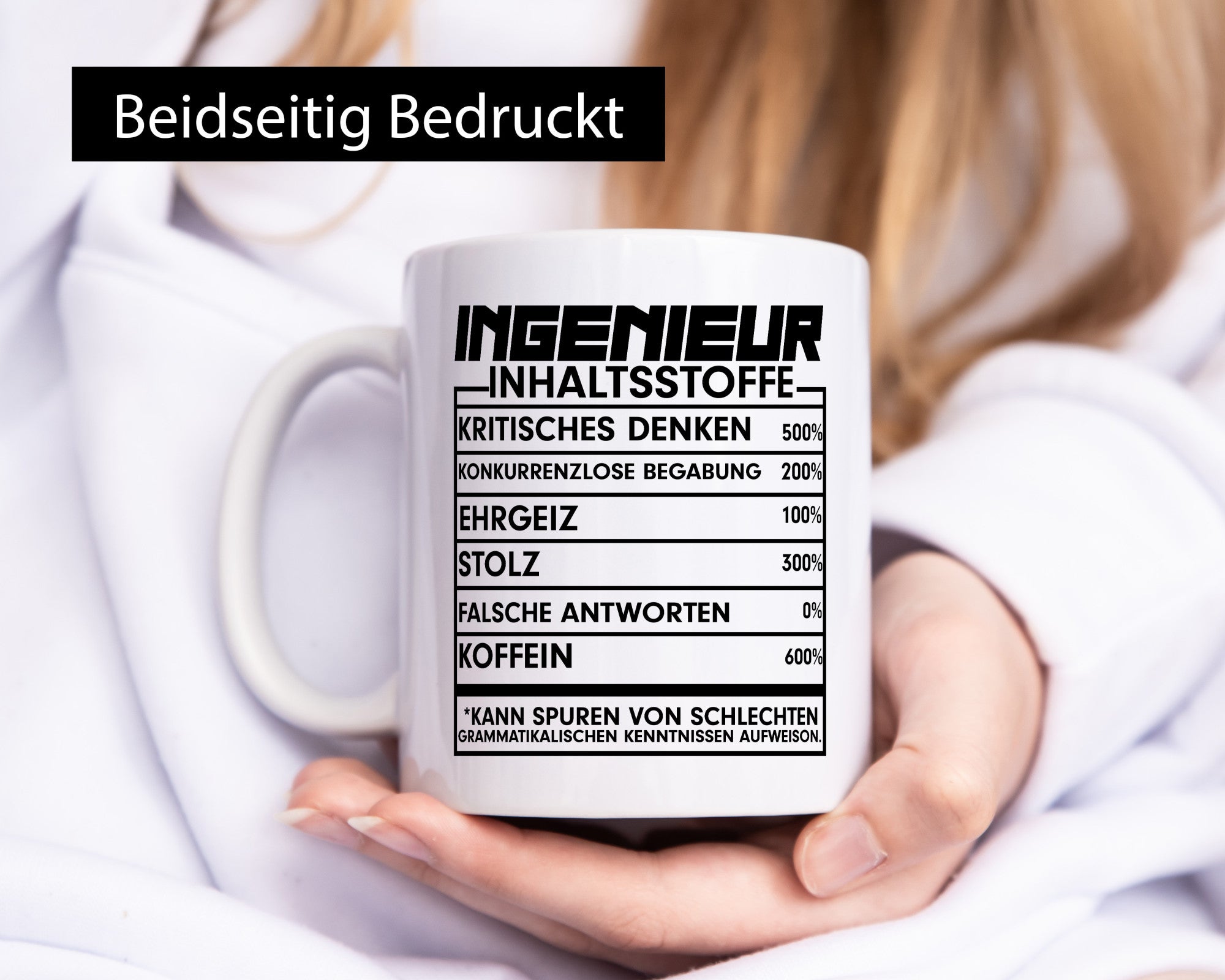 Ingenieur | Beruf Tasse Inhaltsstoffe lustig Geschenk Arbeit Kollegen Büro