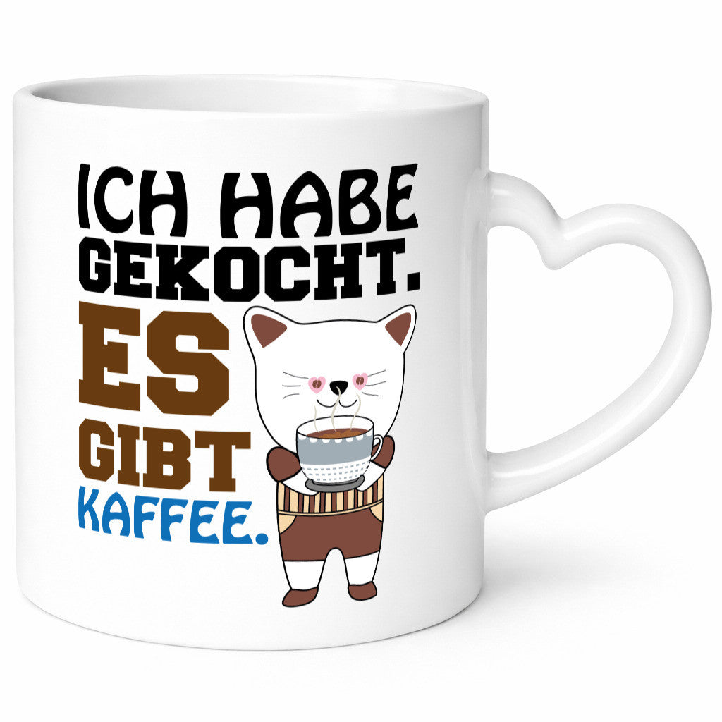 Es gibt Kaffee lustiger Spruch Geschenk Humor Geschenkidee Tasse