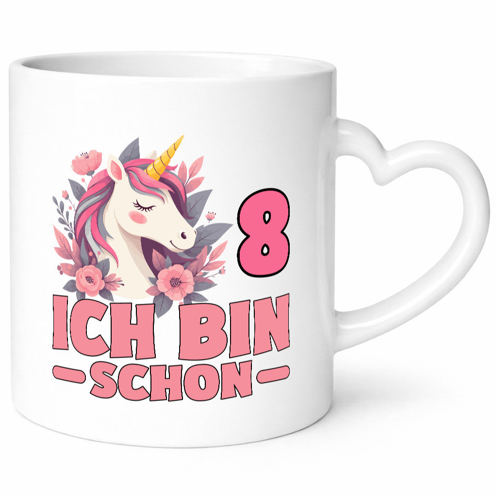 8. Geburtstag | 8 Jahre Einhorn bin schon Mädchen Geschenk Geschenkidee