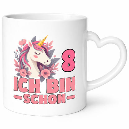 8. Geburtstag | 8 Jahre Einhorn bin schon Mädchen Geschenk Geschenkidee