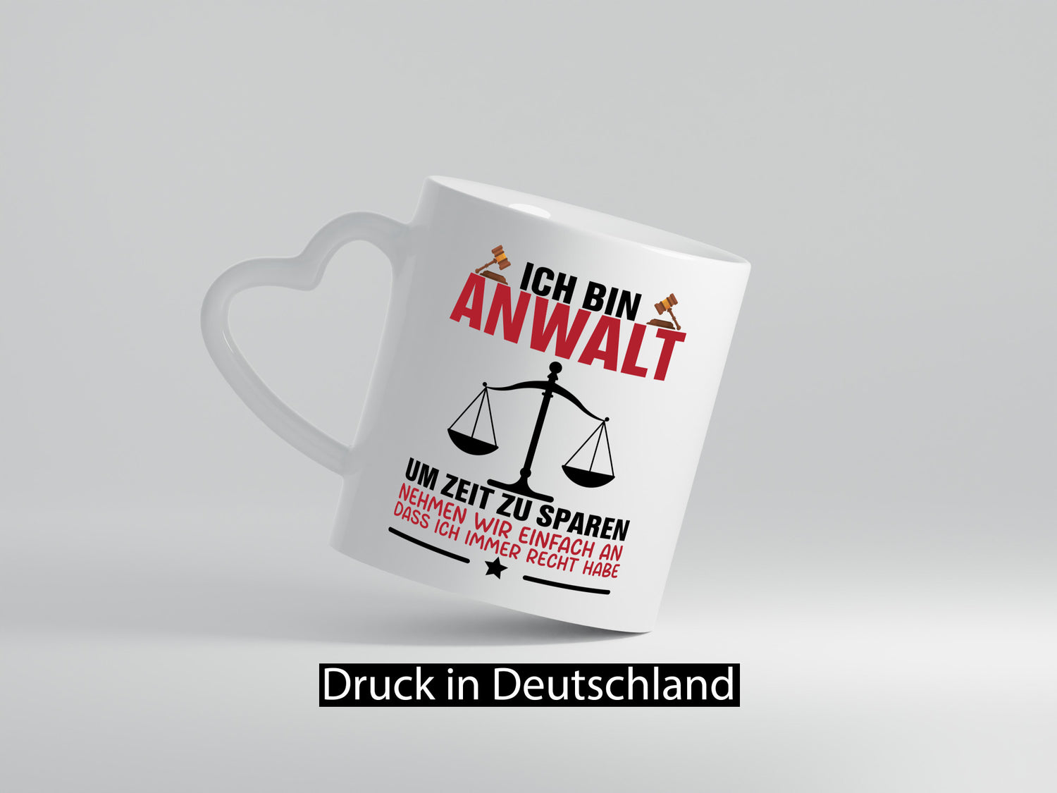 Zeit sparen | Anwalt Jura Jurist Humor Geschenkidee Tasse