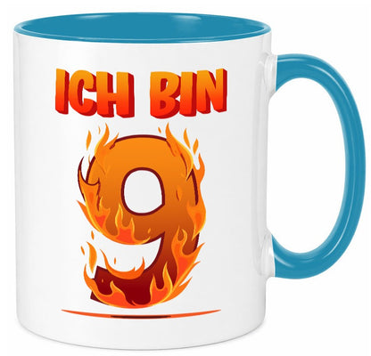 9. Geburtstag | 9 Jahre Drache lustiger Spruch Geschenk Geschenkidee Tasse
