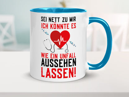 Sei nett zu mir | Krankenschwester Arzt Klinik Spritze v2 lustig Humor