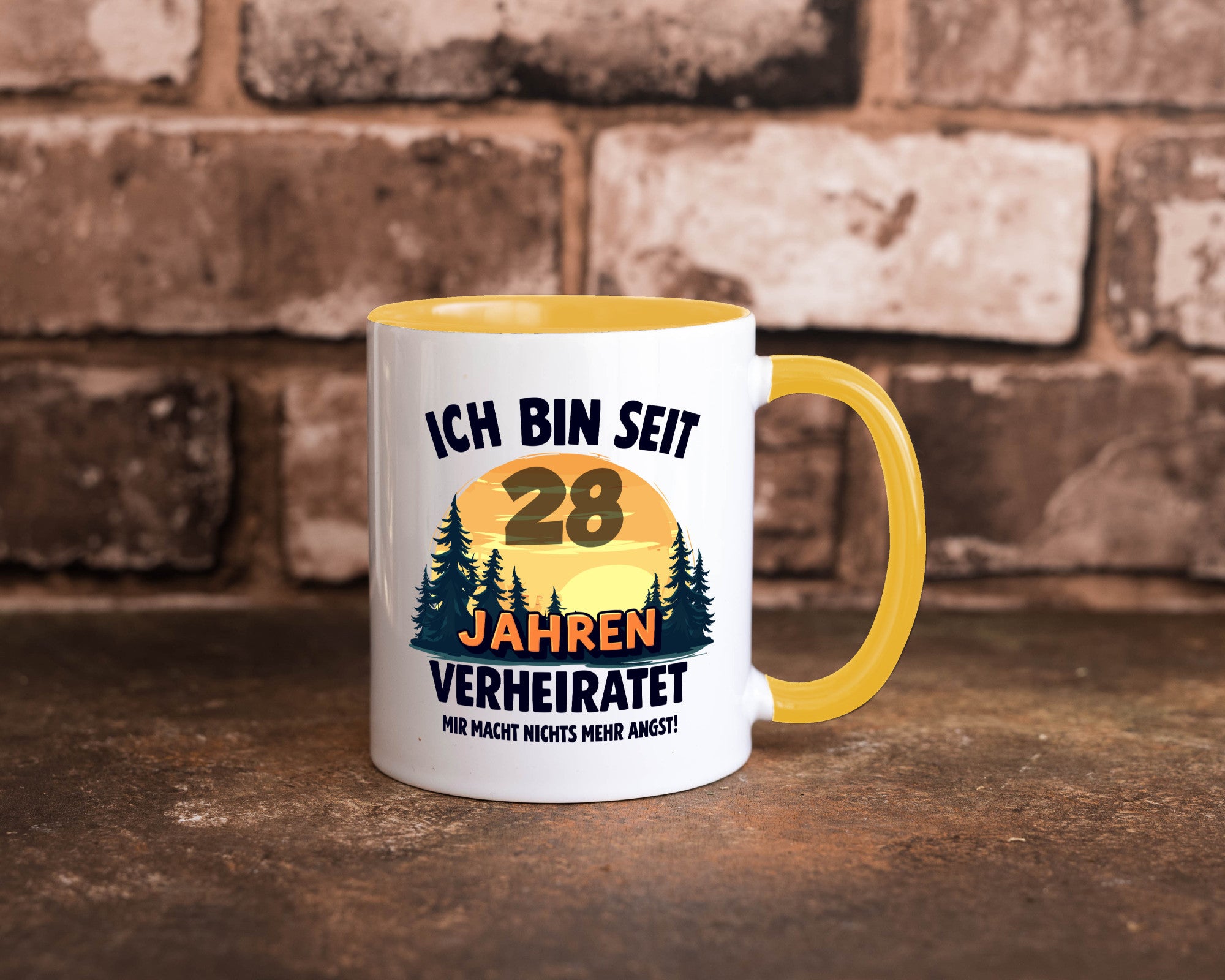 Ich bin Verheiratet | 28. Hochzeitstag Ehepaar v2 lustiger Spruch Geschenk