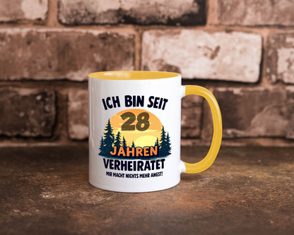 Ich bin Verheiratet | 28. Hochzeitstag Ehepaar v2 lustiger Spruch Geschenk