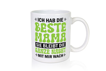 Beste Mama | Wach bleiben Filmeabend mit Humor Familie Geschenkidee Tasse