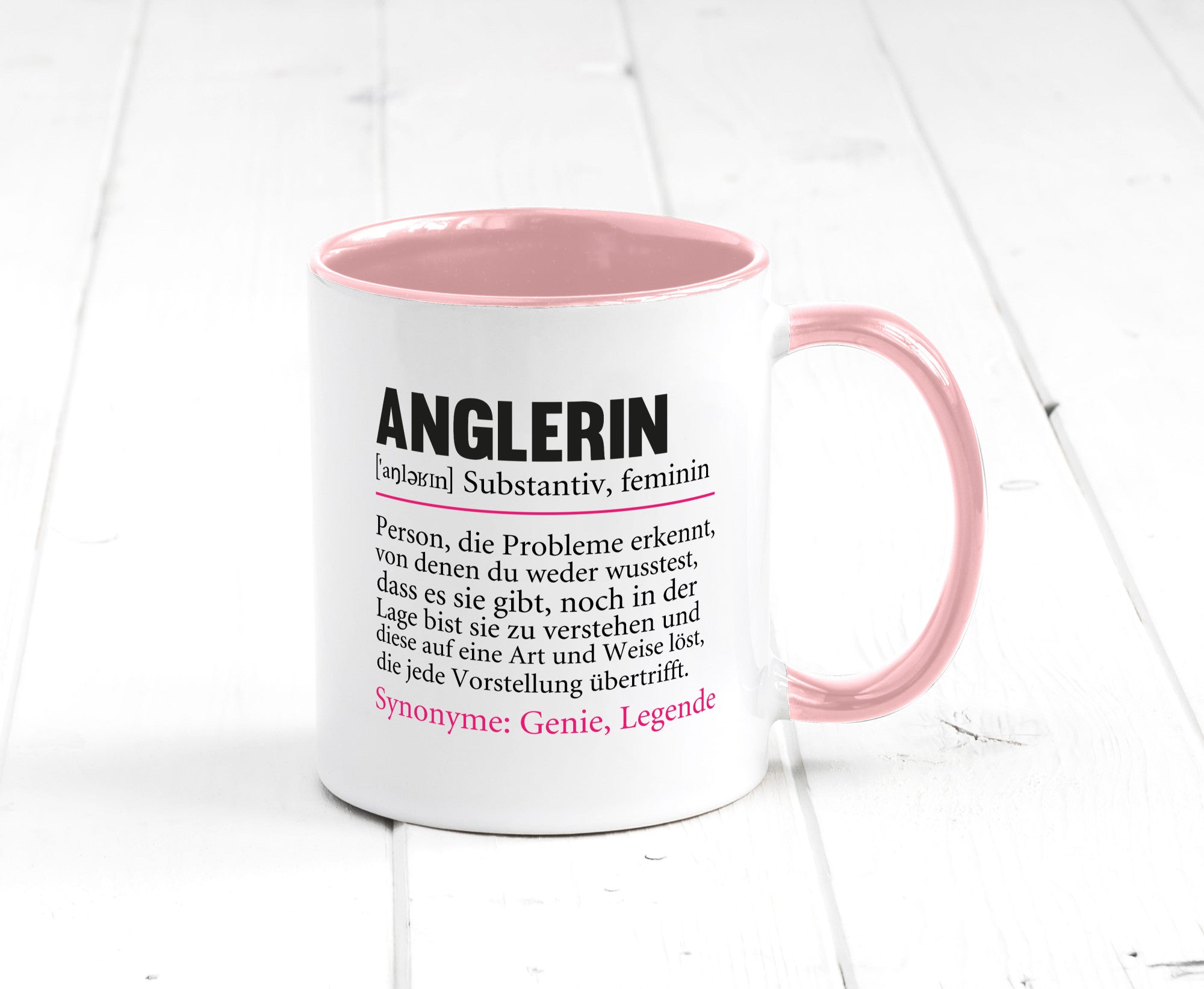 Anglerin | Spruch Angeln Fischerin Beruf Humor Arbeit Kollegen Büro