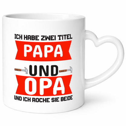 Papa und Opa | Vater Tasse Vatertag Großvater lustig Familie Geschenkidee