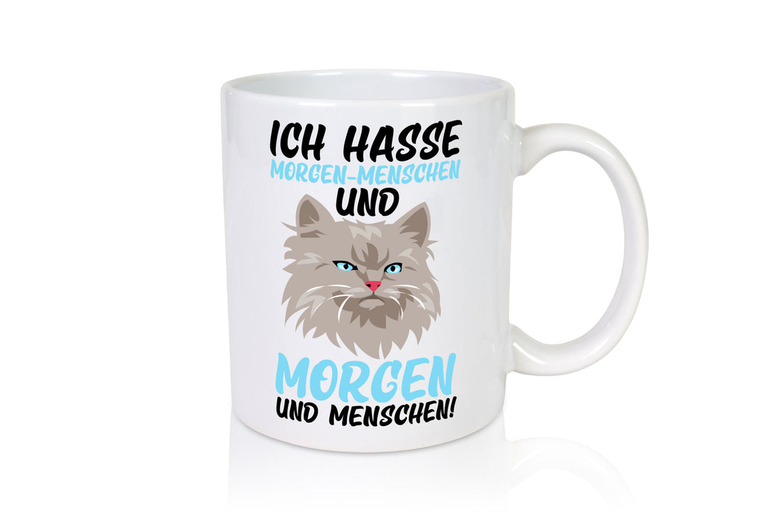 Ich hasse Morgenmenschen | Morgenmuffel mürrische Katze Geschenkidee